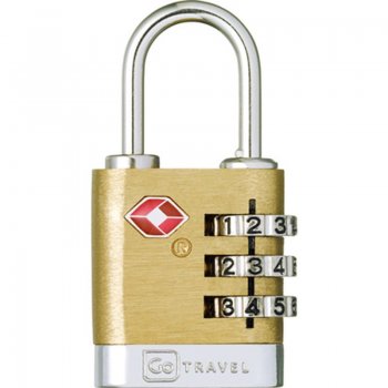 Cadenas Randonnée Go Travel TSA 3 Chiffres Laiton - montisport.fr