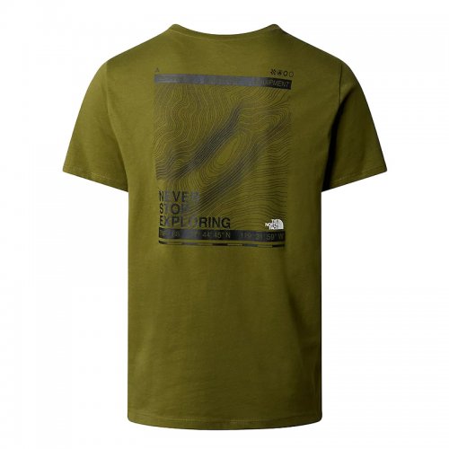 T-Shirt Randonnée Homme The North Face Foundation Mountain Lines Graphic - montisport.fr
