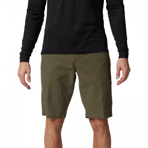Short Vélo Homme Fox Ranger Olive + Doublure - montisport.fr
