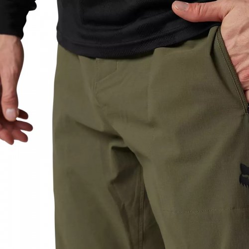Short Vélo Homme Fox Ranger Olive + Doublure - montisport.fr
